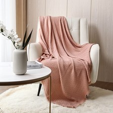 CREVENT Plaid in maglia a nido