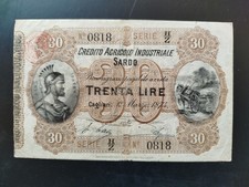 RARA banconota da 30 LIRE del