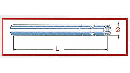 Tubo supporto forcella tarozzi - tubo,