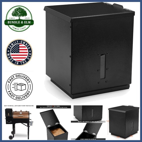 Wood pellet grill hopper - pellet,