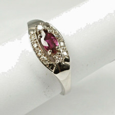 Anello In Oro Bianco 585 14