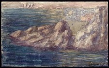 ACQUERELLO FIRMATO E DATATO