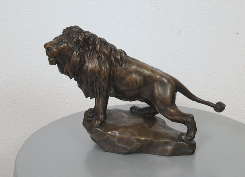 Scultura leone bronzo in - in,