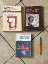 "Lotto 3 Libri Magia Mentale & Occulto: Atkinson, Rhine, Lombardo Radice -Stock