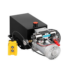 Gruppo Idraulico 10L Pompa Idraulica 12V Pompa Doppia Azione Rimorchio Ribaltabile