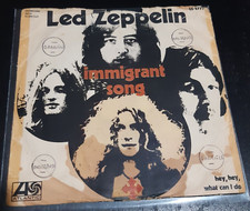 DISCO 45 GIRI LED ZEPPELIN IMMIGRANT SONG/HEY, WHAT CAN I DO ATL 45-2777 1970