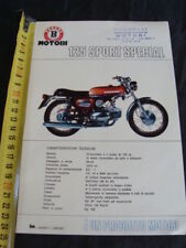 FOGLIO PUBBLICITARIO MOTOBI 125 SPORT SPECIAL BROCHURE OLD BIKE 1 PAGINA