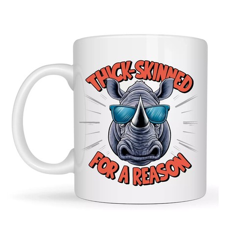 Tazza rinoceronte dalla pelle