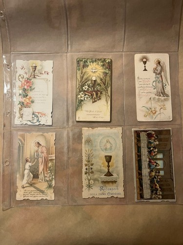Santini religiosi lotto - santini, 6