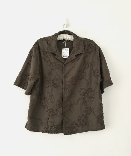 Zara top camicia donna - camicia, lino