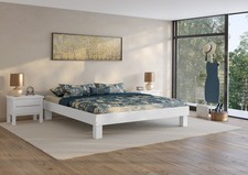 Letto matrimoniale bianco di