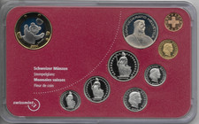 SET di 8 MONETE SVIZZERE +