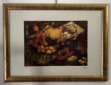 Manuel Campus-Natura Morta-Firmata a mano con cornice