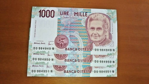 Banconote mille lire con - banconote, da