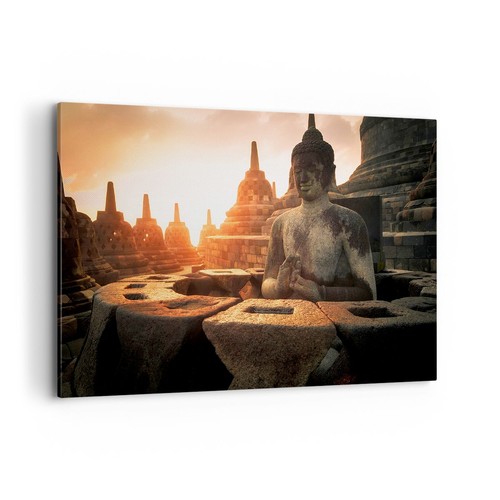 Quadro tela 120x80cm buddha - su,