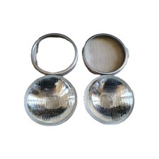 FARI CARELLO FIAT 500EPOCA  MOD D  Completi di  GHIERA BASSA IN ALL.   E  MOLLET