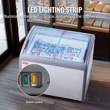 VEVOR 264L Vetrina Gelato