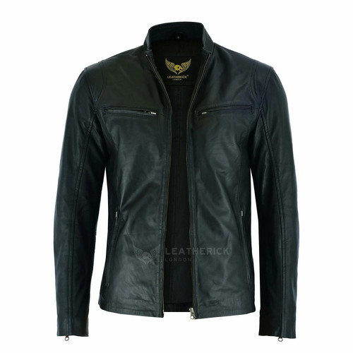 Men leather jacket - men,