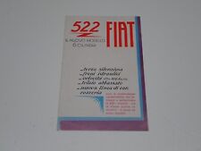 FIAT 522 6 CILINDRI BERLINA TORPEDO DEPLIANT BROCHURE PROSPEKT (X1-14)