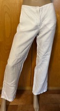 PANTALONE BIANCO LINO DONNA TG 40 GER COLLECTION