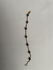 Braccialetto Oro 750 18 Kt Oro e turchesi unoaerre unisex da Battesimo