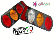 COPPIA FANALI POSTERIORI X FURGONI RIMORCHI CARRELLO PORTAMOTO CAMPER ROULOTTE .