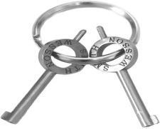 2 chiavi manette autentiche