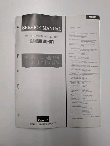 Sansui d11 amplificatore - sansui, au-d11