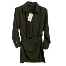 Zara Mini Abito Verde Oliva