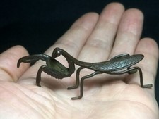 Statua Mantide Intaglio Bronzo