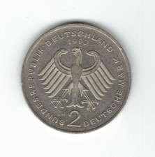 Moneta 2 Deutsche Mark MARCHI TEDESCHI 1992 1949-1989 Bundesrepublik Deutschland
