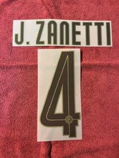 KIT J. ZANETTI 4 ORO X MAGLIA CALCIO INTER NUOVO