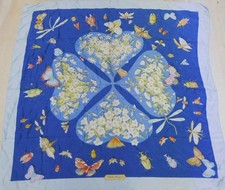 FOULARD 100% PURA SETA SILK  VINTAGE DONNA SALVATORE FERRAGAMO (503) 86cm x 86cm