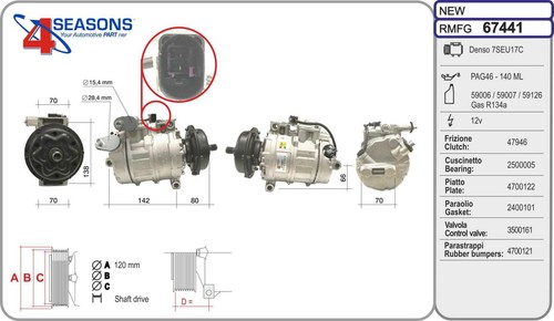 Ahe 67441 compressore - 67441,