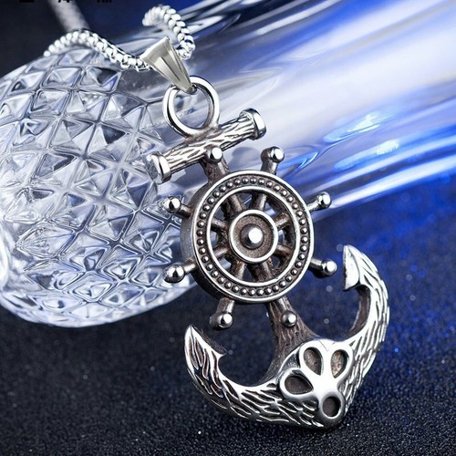 Collana uomo grande acciaio
