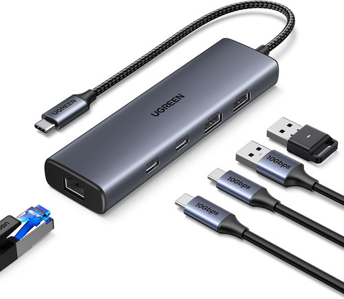 Hub usb ethernet in 1 - 6,