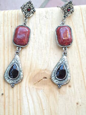 orecchini bijoux donna bambina pendenti con pietre dure originali bigiotteria da