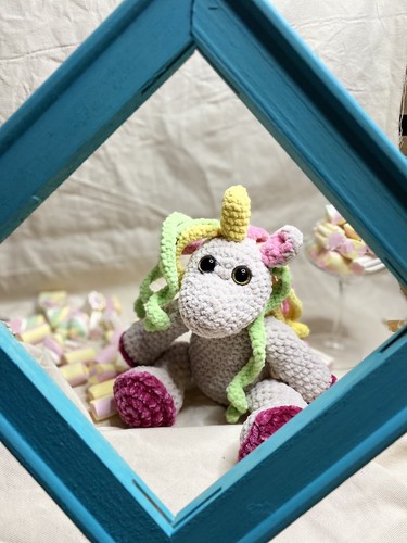 Peluche unicorno fatto mano - peluche,