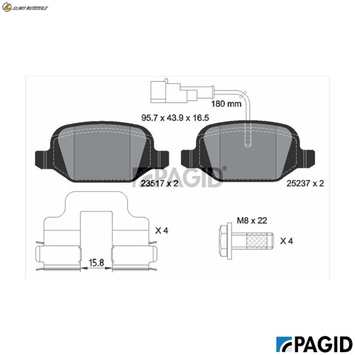 Kit pastiglie freno - kit,