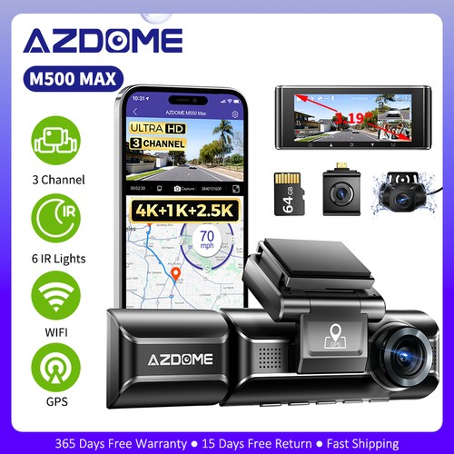 Dashcam azdome 1080p 5k - dashcam,