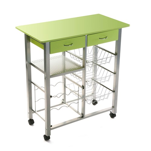 Carrello cucina verde in - carrello,