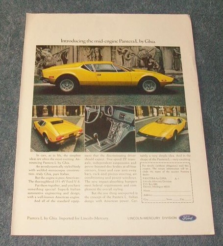 1973 tomaso pantera by - de,