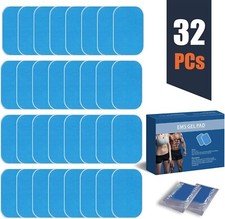 32 x Pezzi Ricambio Gel per Elettrostimolatore Pad di Ricambio Elettrodi