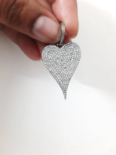 Ciondolo cuore diamante taglio