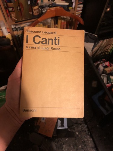 Giacomo leopardi canti - :,