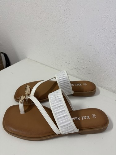 Sandali donna basso bianco - sandali, tg