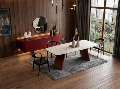 Tavolo sedia credenza specchio