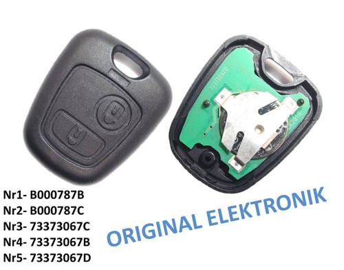 Chiave radio originale peugeot - chiave,