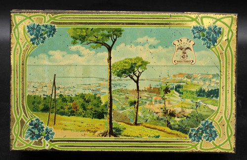 Antica scatola latta - scatola,