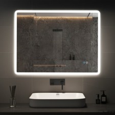 Specchio bagno led con 3